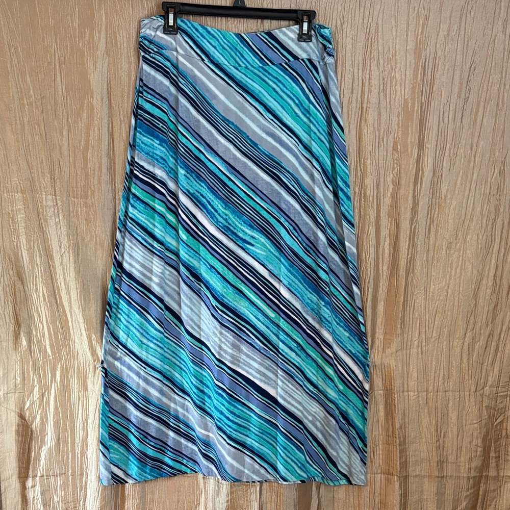 Blue Striped Women's Skirt